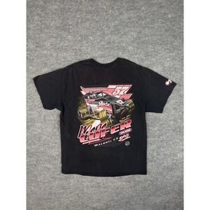 Vintage Maria Cofer Racing 57 Sprint Car Tee Black Graphic‎ Shirt Distressed